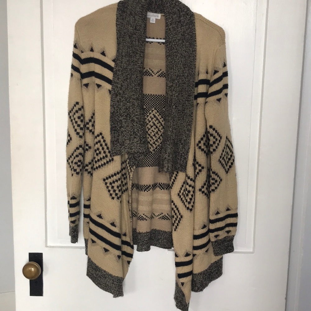 Chunky Aztec print Cardigan